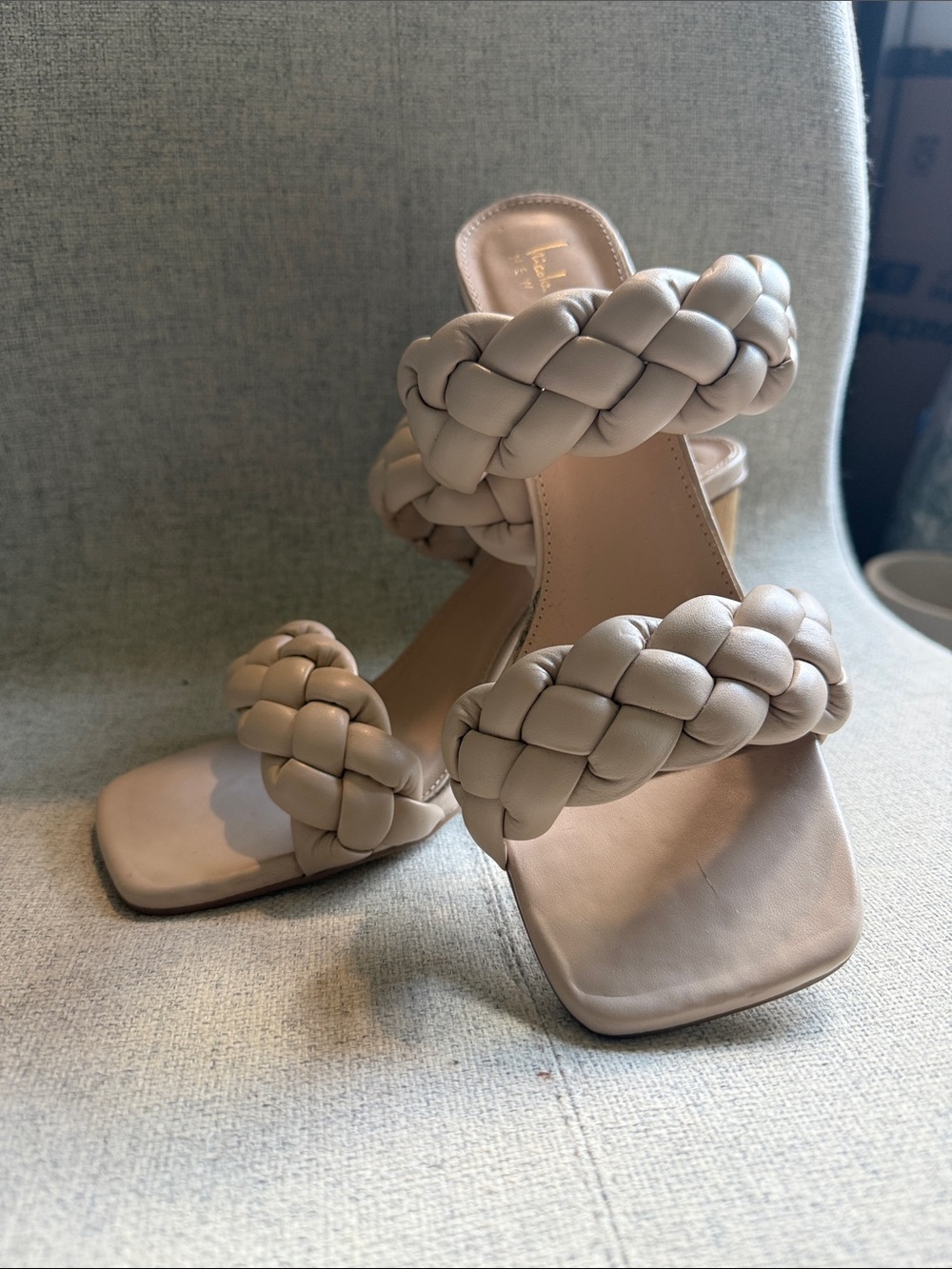 Nicole Miller Braided Strap Women's Heels